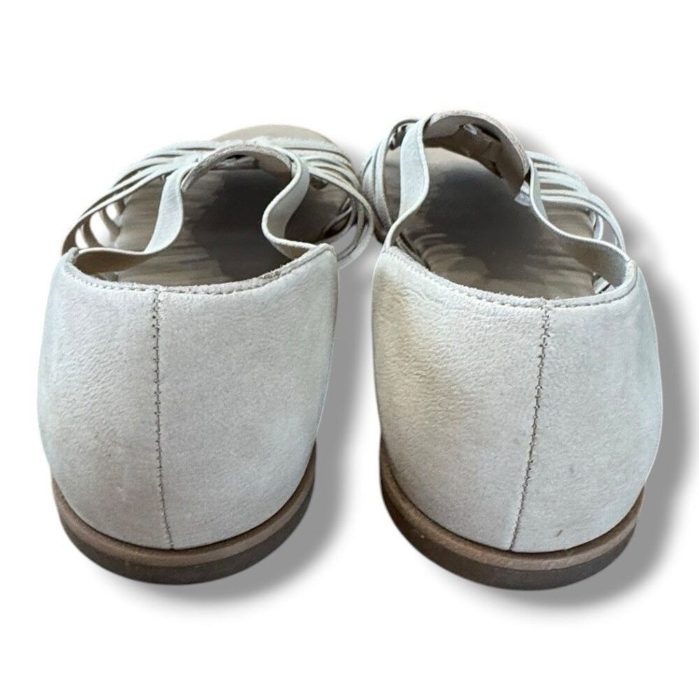 Eileen Fisher Rato Tan Leather Flats Gladiator Sandals Slip On Women’s Size 7 - Picture 4 of 11